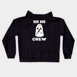 Boo Boo Crew Ghost Paramedic Nurse Halloween Nursing Costume Kids Hoodie